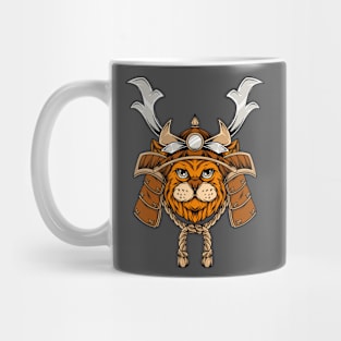 Samurai Cat Cartoon Mug